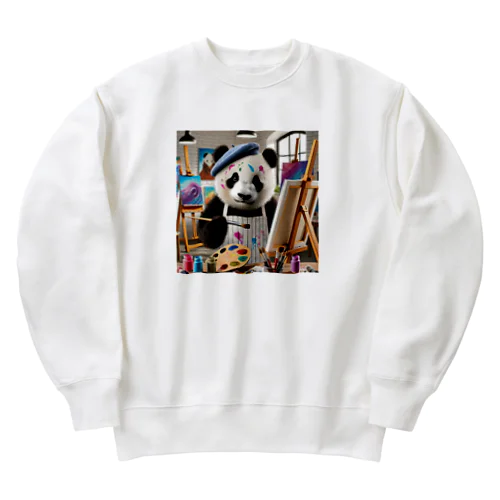 絵描きのパンダ君 Heavyweight Crew Neck Sweatshirt