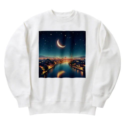 「夜景グッズ」 Heavyweight Crew Neck Sweatshirt