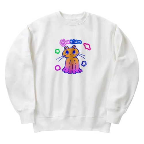 ねこ火星人 Heavyweight Crew Neck Sweatshirt