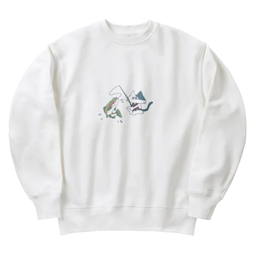 Fishing Cat  Heavyweight Crew Neck Sweatshirt