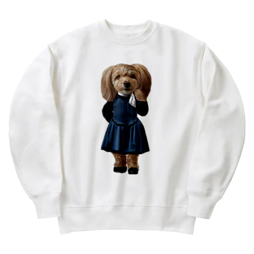 愛犬コスチューム：れあ＠チワプー Heavyweight Crew Neck Sweatshirt