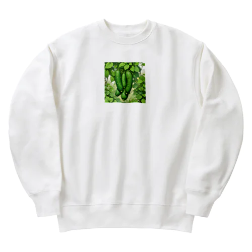 6月_きゅうり Heavyweight Crew Neck Sweatshirt