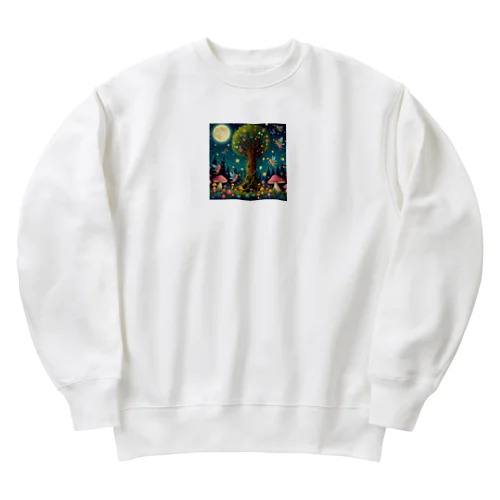 森の妖精 Heavyweight Crew Neck Sweatshirt