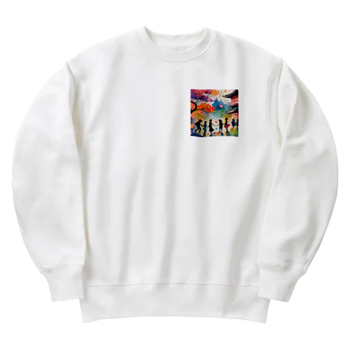 桃源郷の遊び場 Heavyweight Crew Neck Sweatshirt