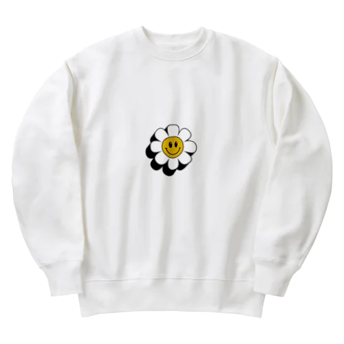 スマイルフラワー Heavyweight Crew Neck Sweatshirt