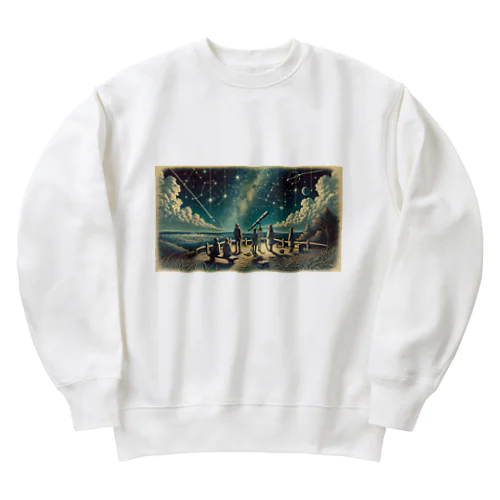 天体観測 Heavyweight Crew Neck Sweatshirt