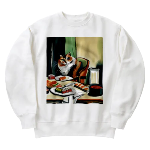 I love Sushi!! Heavyweight Crew Neck Sweatshirt