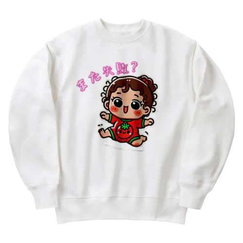 とまと幼女 Heavyweight Crew Neck Sweatshirt