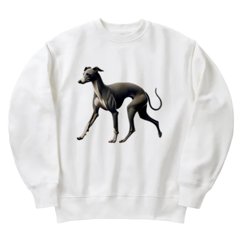 イタリアン グレイハウンド 01 Heavyweight Crew Neck Sweatshirt