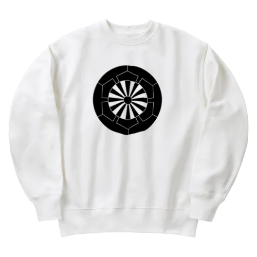 源氏車家紋 Heavyweight Crew Neck Sweatshirt