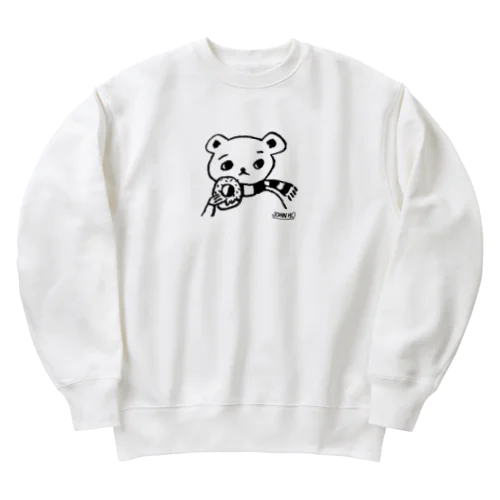 Meatie with Donut Heavyweight Crew Neck Sweatshirt