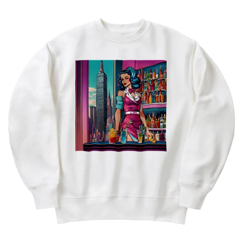 🌃摩天楼バー🍸美女✨ Heavyweight Crew Neck Sweatshirt