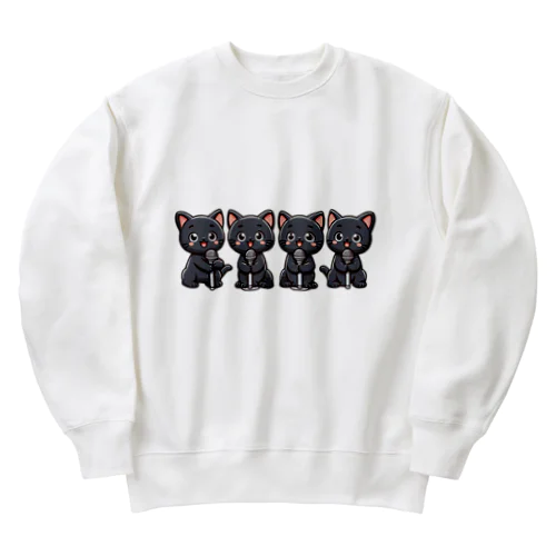 ねこコーラス 02 Heavyweight Crew Neck Sweatshirt