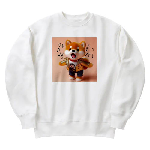 歌うワンコ、２ Heavyweight Crew Neck Sweatshirt