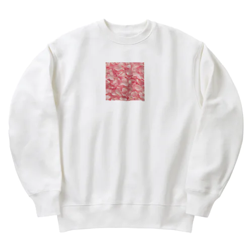 桃色の花びら綺麗 Heavyweight Crew Neck Sweatshirt