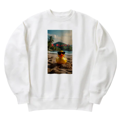 さあ、夏に飛び込め Heavyweight Crew Neck Sweatshirt