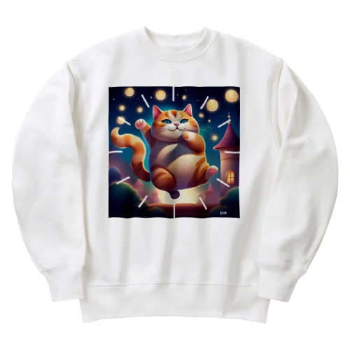 319デブ猫 Heavyweight Crew Neck Sweatshirt