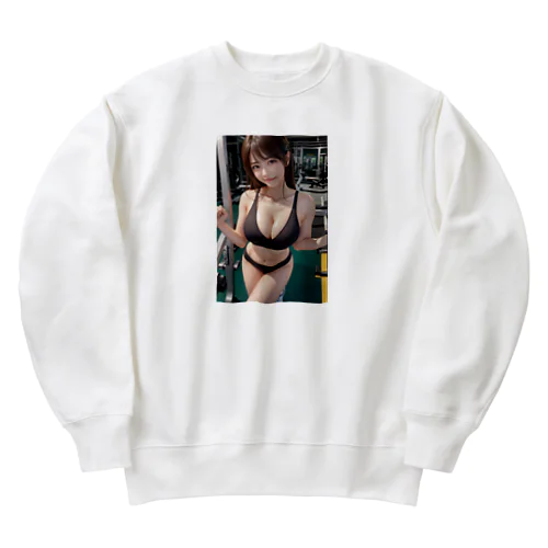 スポーツ女子 Heavyweight Crew Neck Sweatshirt