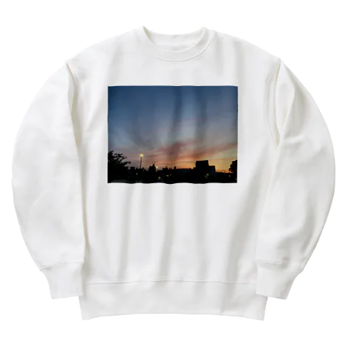 とある日の夕焼け Heavyweight Crew Neck Sweatshirt