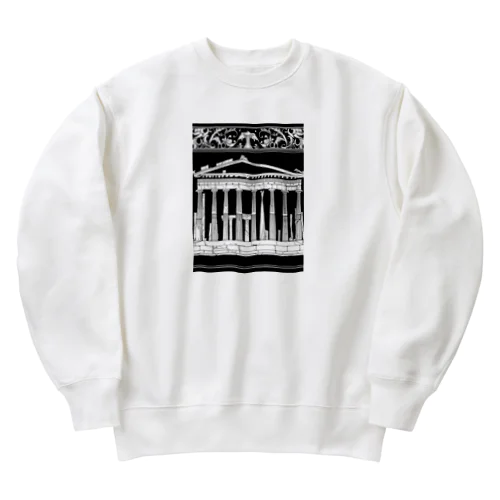 ギリシャの遺跡 Heavyweight Crew Neck Sweatshirt