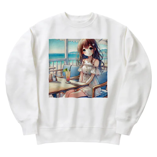 浜辺のカフェで Heavyweight Crew Neck Sweatshirt