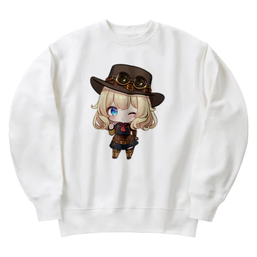 NO MAGIC RELIC HUNTER #セレニウム ちゃんいいね Heavyweight Crew Neck Sweatshirt