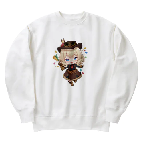 NO MAGIC RELIC HUNTER #セレニウム ちゃんお祝い Heavyweight Crew Neck Sweatshirt