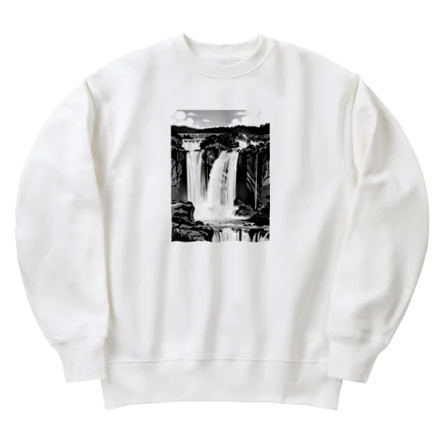 壮大な滝 Heavyweight Crew Neck Sweatshirt