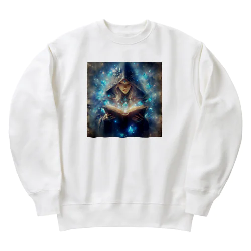 魔導書を詠む魔女 Heavyweight Crew Neck Sweatshirt