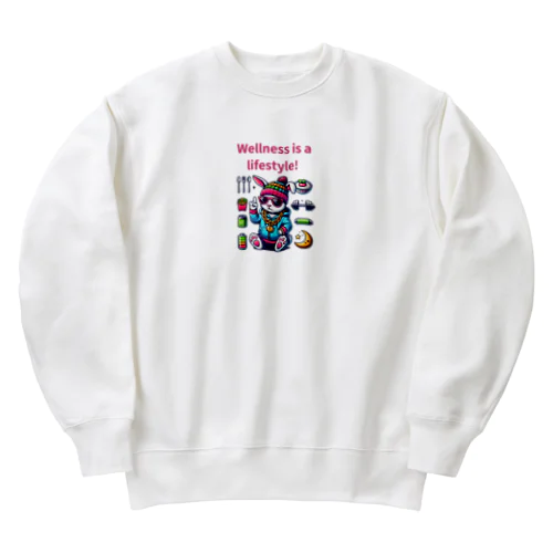 「健康のバランス」 Heavyweight Crew Neck Sweatshirt