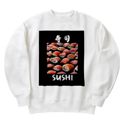 外国人に人気の寿司 Heavyweight Crew Neck Sweatshirt