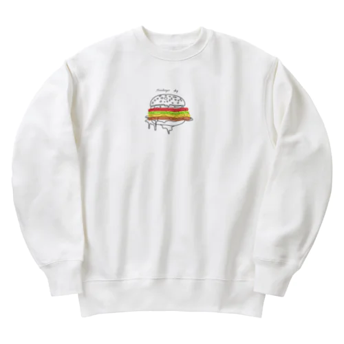 Humberger day① Heavyweight Crew Neck Sweatshirt