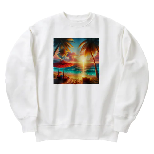 At the beach Heavyweight Crew Neck Sweatshirt