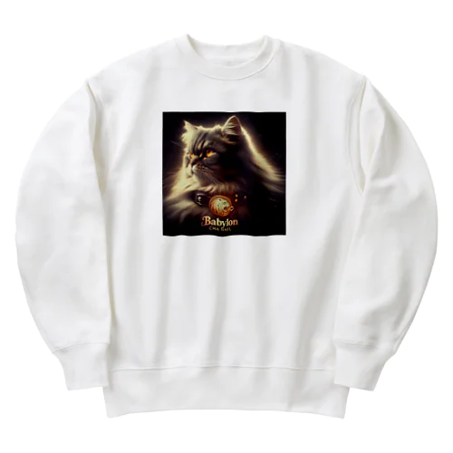 Persian Cat　Babylon channel Heavyweight Crew Neck Sweatshirt