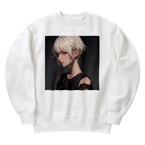 ボーイッシュガール Heavyweight Crew Neck Sweatshirt