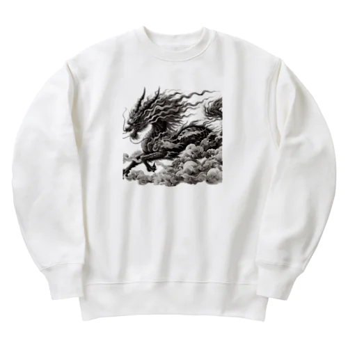 幻獣麒麟 No1.5 Heavyweight Crew Neck Sweatshirt