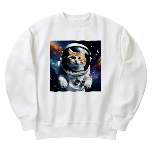 宇宙飛行猫 Heavyweight Crew Neck Sweatshirt