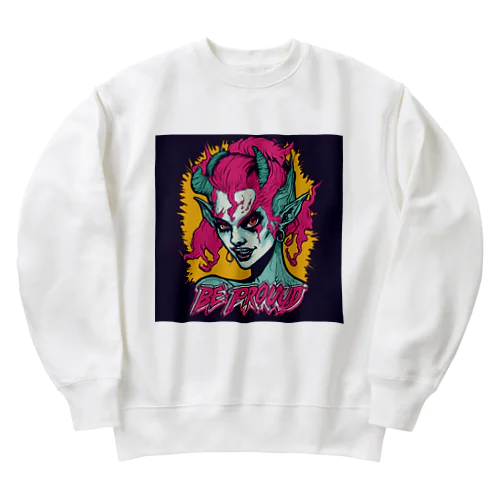 Be proud サキュバス Heavyweight Crew Neck Sweatshirt