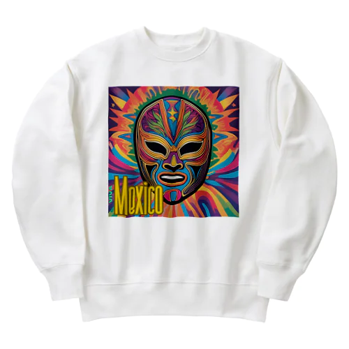 サイケデリックマスクB Heavyweight Crew Neck Sweatshirt