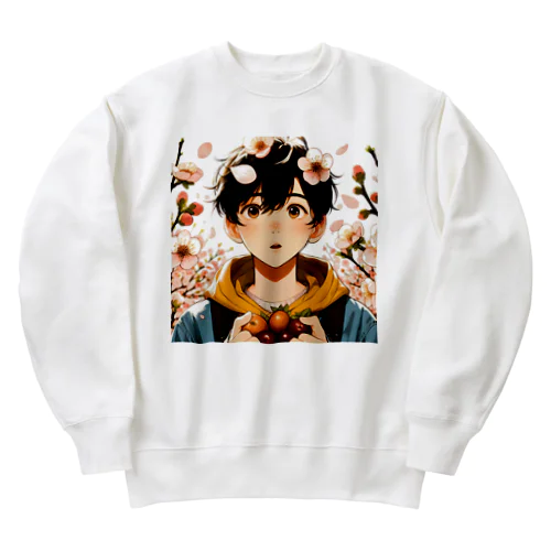 男の子　中学1年生　春 Heavyweight Crew Neck Sweatshirt