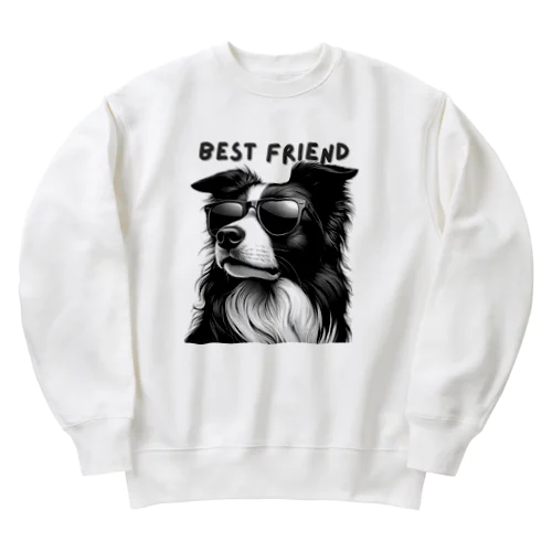 Best Friendわんこ Heavyweight Crew Neck Sweatshirt