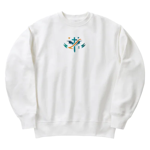 ヘルスケアロゴ Heavyweight Crew Neck Sweatshirt