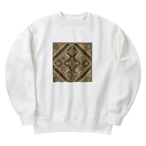 アイヌ　ラマタリ風ボックスロゴ Heavyweight Crew Neck Sweatshirt