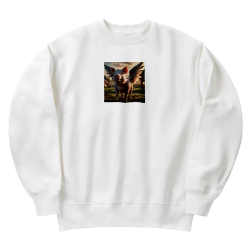 そらとぶ豚 Heavyweight Crew Neck Sweatshirt