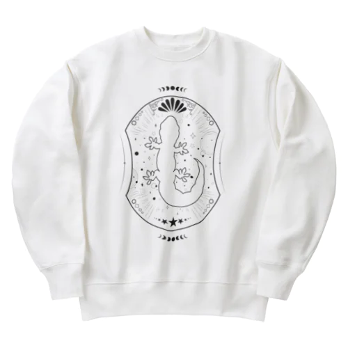 幻想的なレオパ～black line Ver.～ Heavyweight Crew Neck Sweatshirt