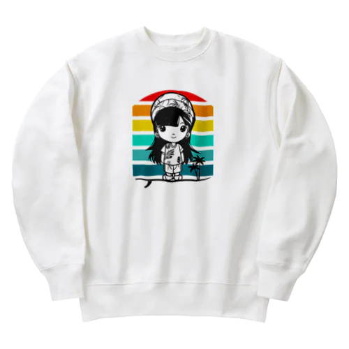 ハワイアンゆるキャラちゃん Heavyweight Crew Neck Sweatshirt