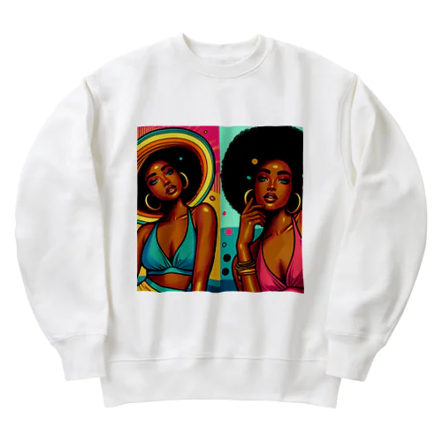 SUMMER  GIRLS  Heavyweight Crew Neck Sweatshirt