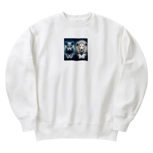 猫タッグ Heavyweight Crew Neck Sweatshirt