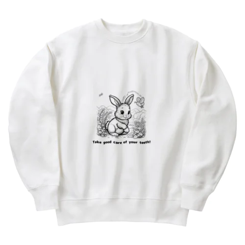 Take good care of your teeth! Heavyweight Crew Neck Sweatshirt