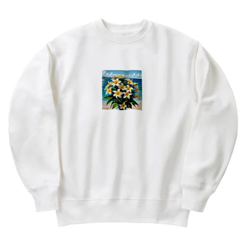 プルメリアの花束 Heavyweight Crew Neck Sweatshirt